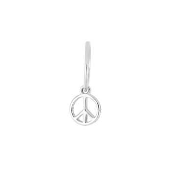 Nordahl's Creol i rhodineret sølv med peace vedhæng